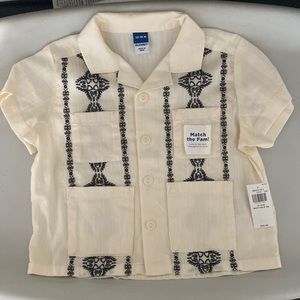 Toddler Linen Button Down